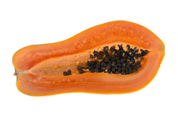 Papaya isolated on white backgroound