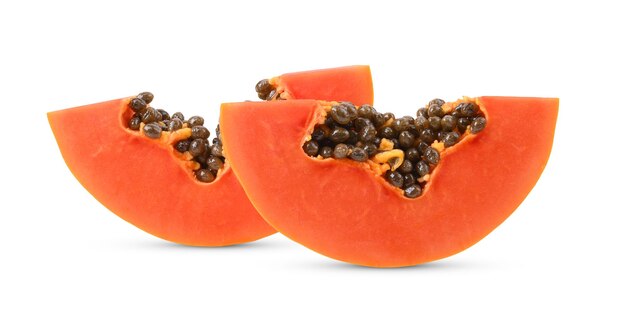 Papaya isolated on a white background