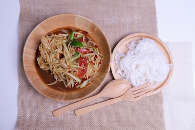 Papaya salad Thai Food Style