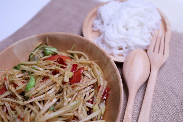 Papaya salad Thai Food Style