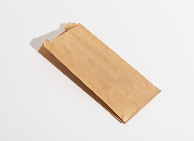 Paper bag small long package mockup for baguette