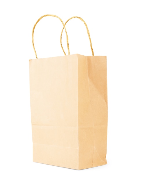 Paper bag on a white background