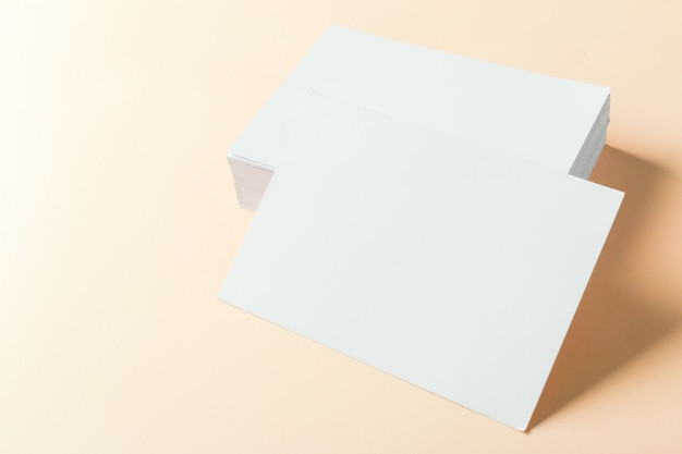 Paper blank business cards