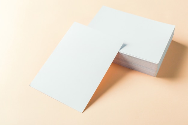 Paper blank business cards