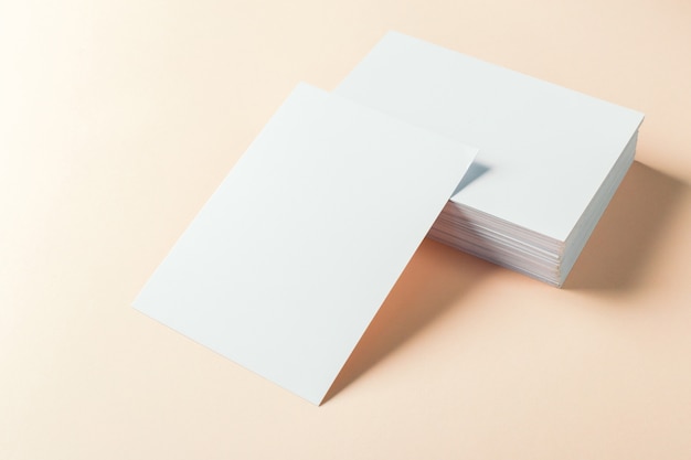 Paper blank business cards