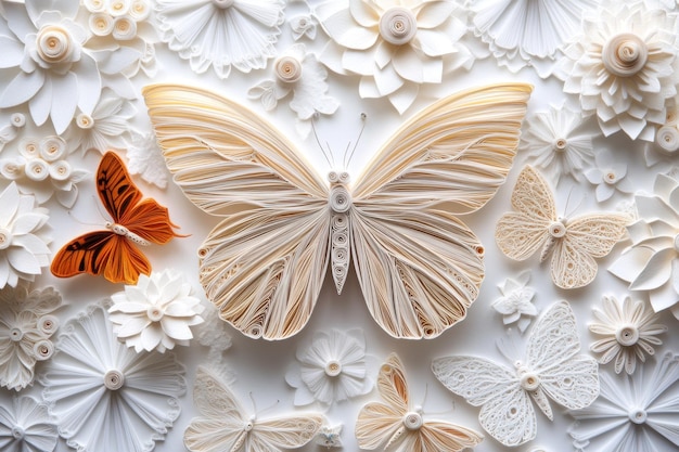 Photo paper butterflies