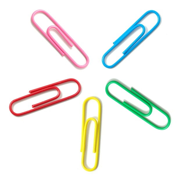 Paper-clip isolated