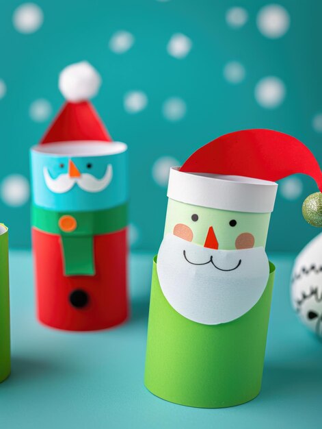 Photo paper crafts christmas figurines