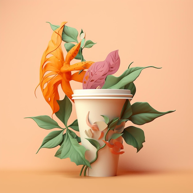 paper cup 3D