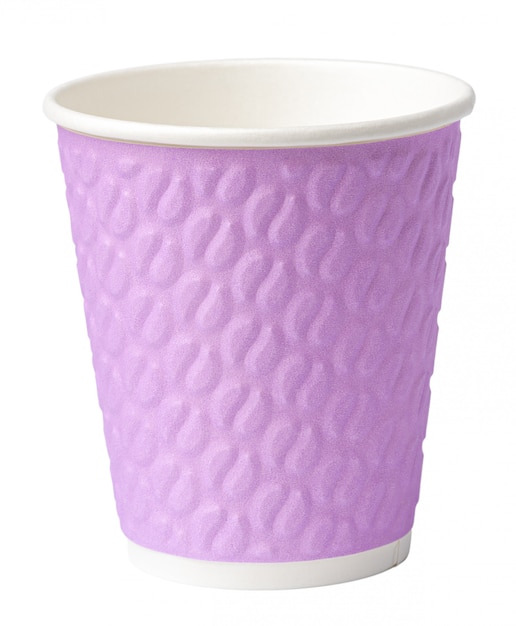 Paper cup of coffee isolated