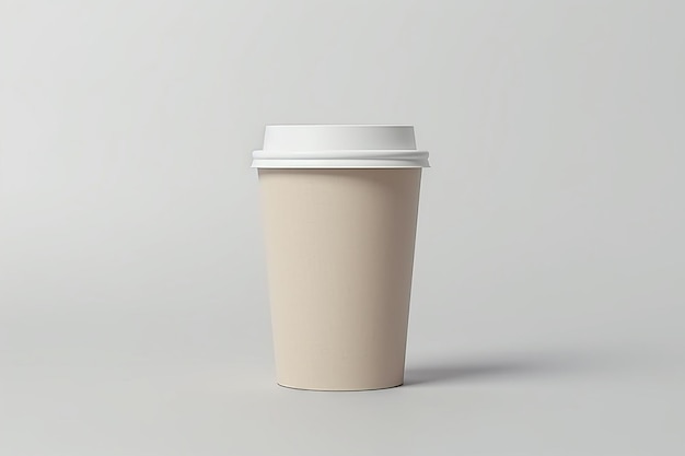 Paper cup with coffee mock up