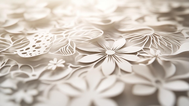 Paper Cut Flowers