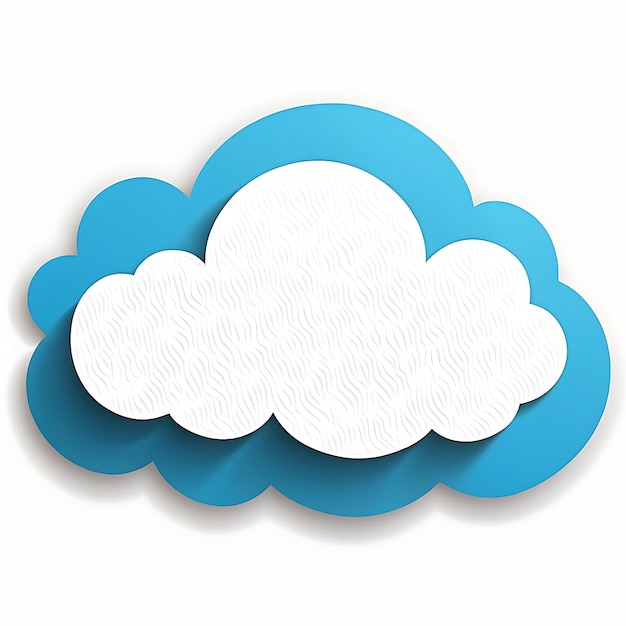 Paper Cutout Cloud Icon