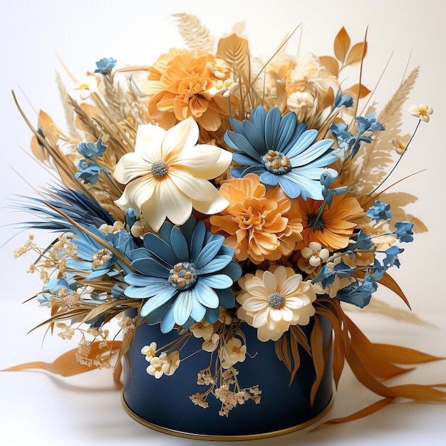 paper flower arrangement