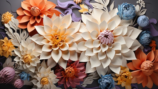 Paper Flower Arrangement