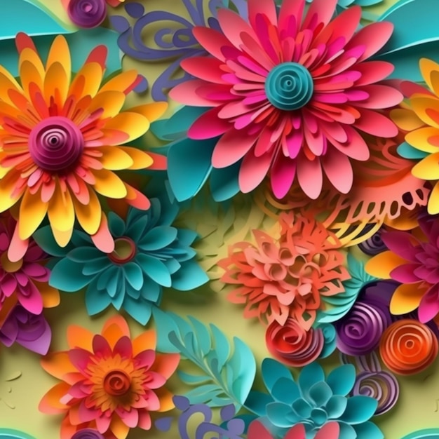 Paper flowers wallpapers that are made by me