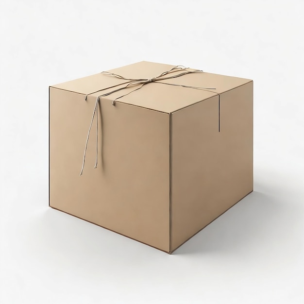 paper parcel delivery box icon isolated 3d render illustration