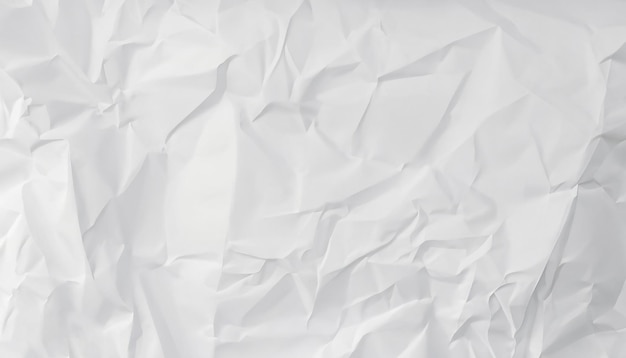 Paper texture background Crumpled paper White creased paper