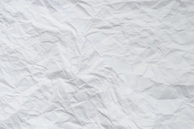 Paper texture. White crumpled paper background.