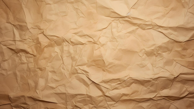 Paper vintage background Recycle brown paper crumpled texture