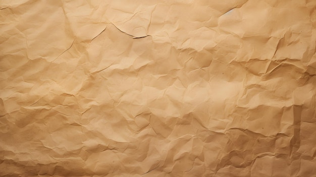 Paper vintage background Recycle brown paper crumpled texture