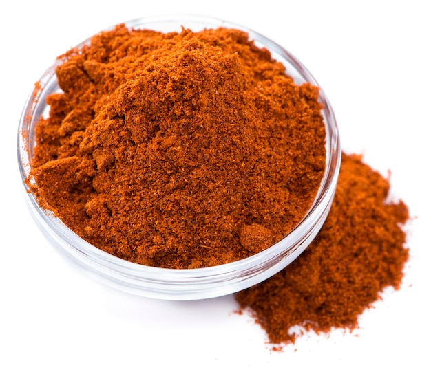 Paprika Powder isolated on white