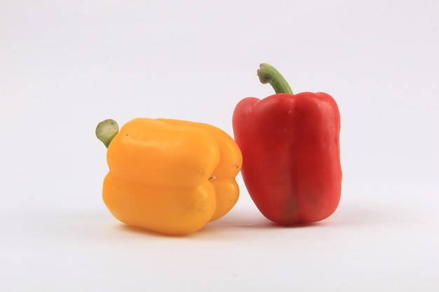 paprika with a white background