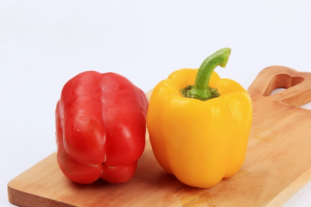 paprika with a white background