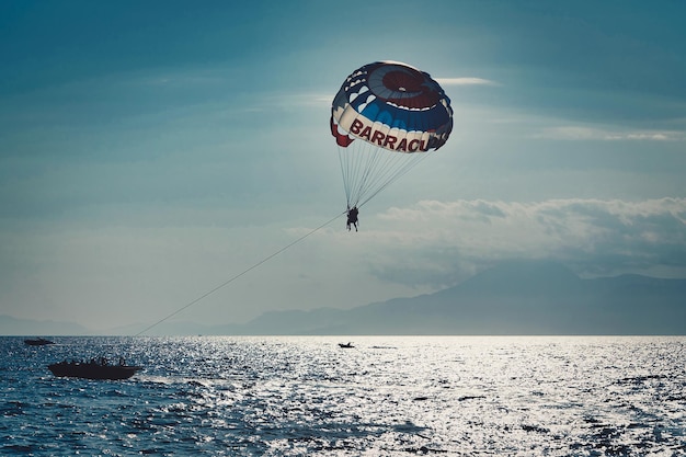 Parachute over the sea a resort water activities