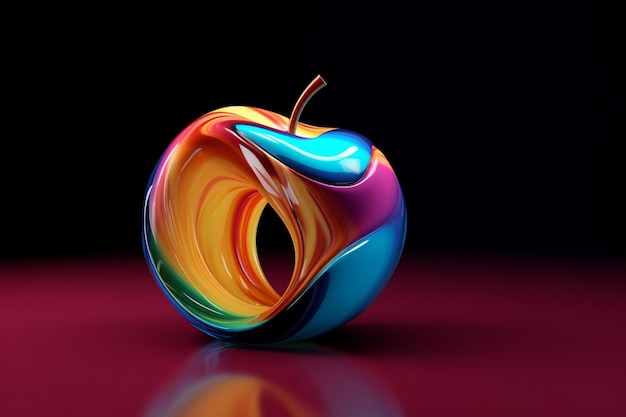 paradise apple abstract 3d model