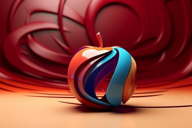 paradise apple abstract 3d model