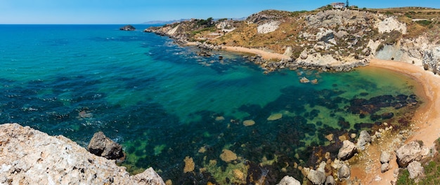 Paradise sea beach Cala Paradiso near Rocca di San Nicola Agrigento Sicily Italy