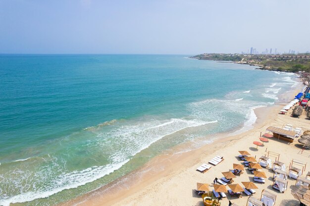 Paradisiac caribbean beach in Colombia Empty beach