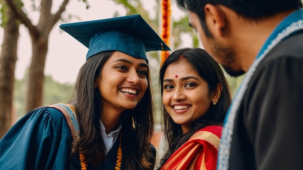 parents congratulate the student who finis