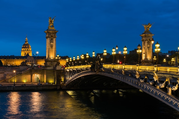 Paris, France, Alexandre III bridge