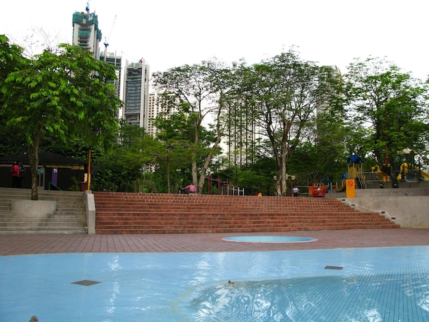 The park in the center of Kuala Lumpur Malaysia