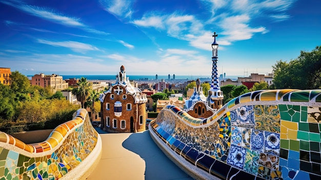 Park Guell in Barcelona Spain Enjoying Spectacular Gaudi Architecture in Catalonia