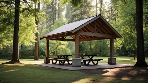 Park picnic shelter