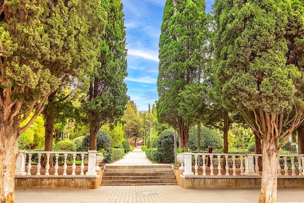 Park recreation area for citizens of the resort town of Simeiz