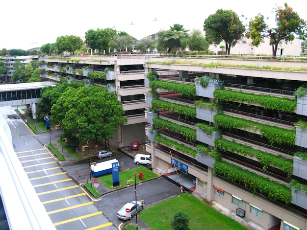 The parking in the airport Kuala Lumpur Malaysia