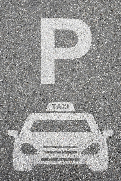 Parking lot sign car park taxi cab sign vehicle street road traffic city mobility