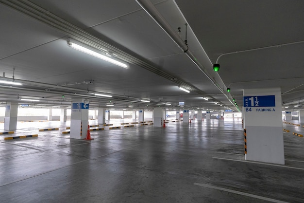 Parking space in department stores