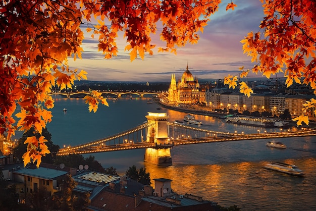 Parliament in autumn