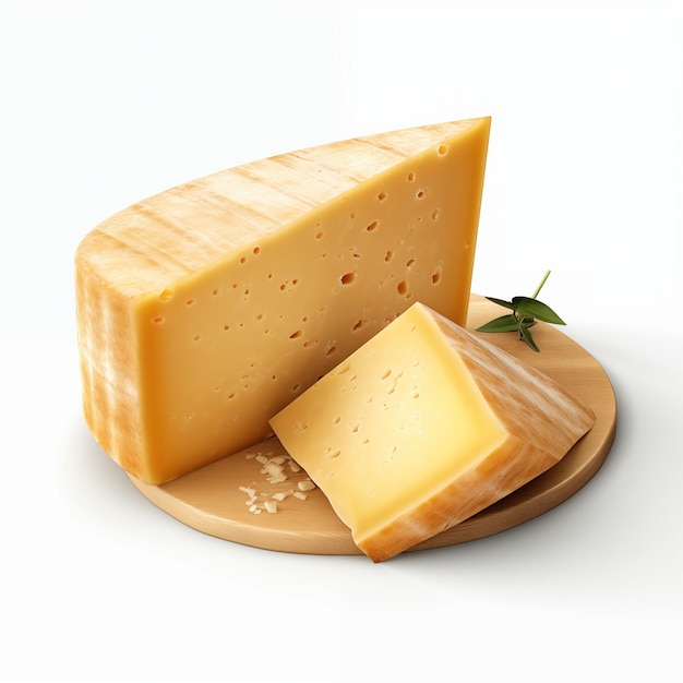 Parmesan Cheese isolated on transparent background