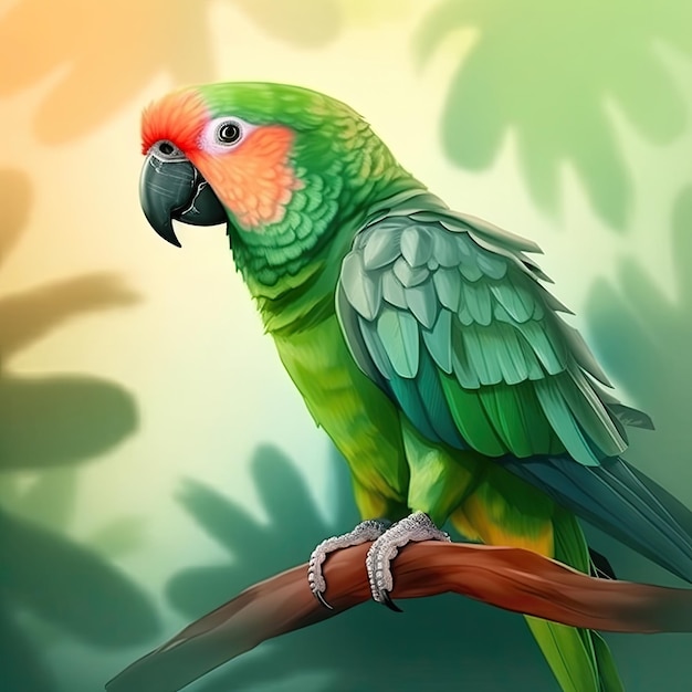 Parrot bird nature background