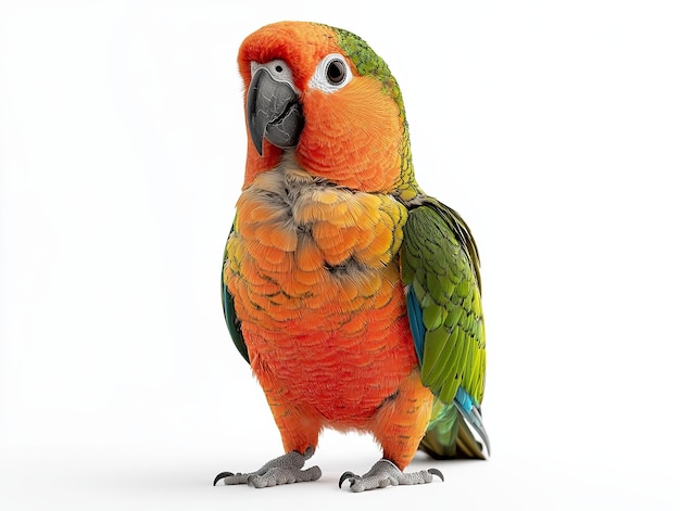 Photo parrot isolated on white background