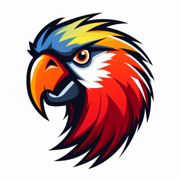 parrot logo cartoon