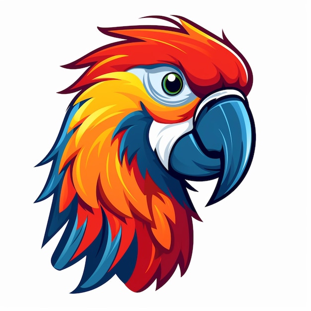 parrot logo cartoon