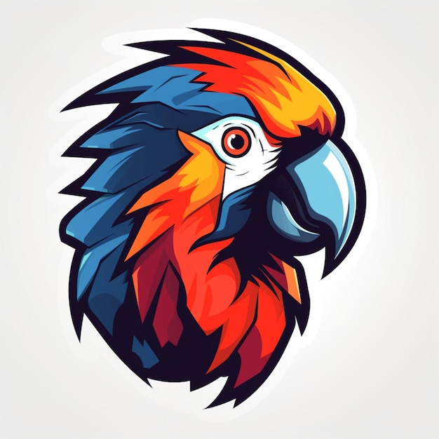 parrot logo cartoon