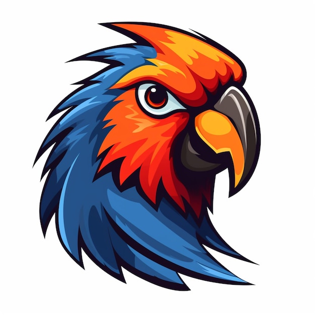 parrot logo cartoon